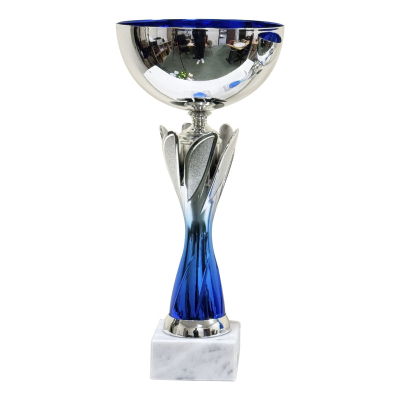 Rio Vista Silver & Blue Metal Bowl Trophy Cup