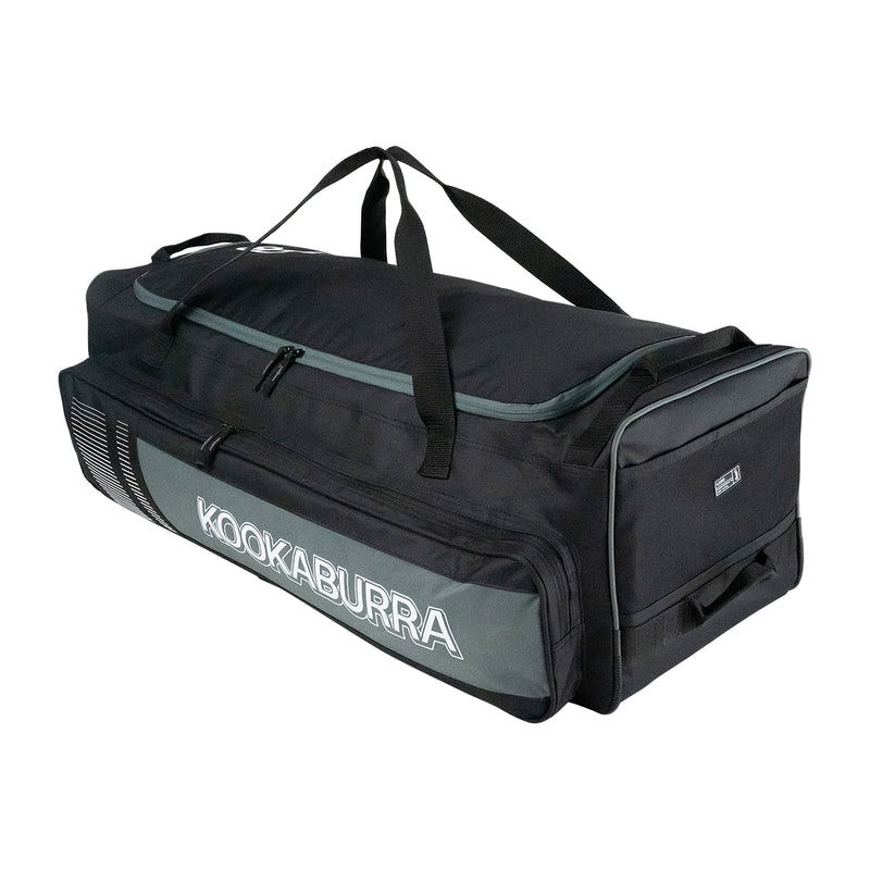 Kookaburra 4500 Wheelie Bag Black/Neon Grey