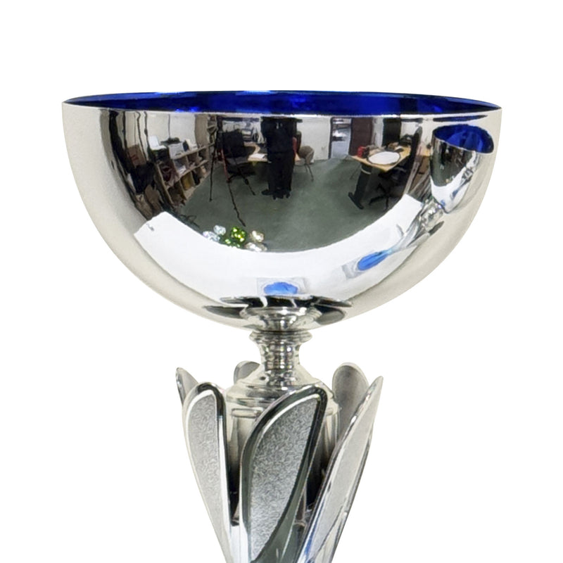 Rio Vista Silver & Blue Metal Bowl Trophy Cup