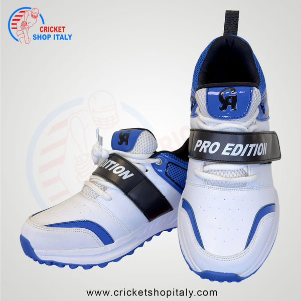 CA Pro Edition Cricket Shoes White/blue