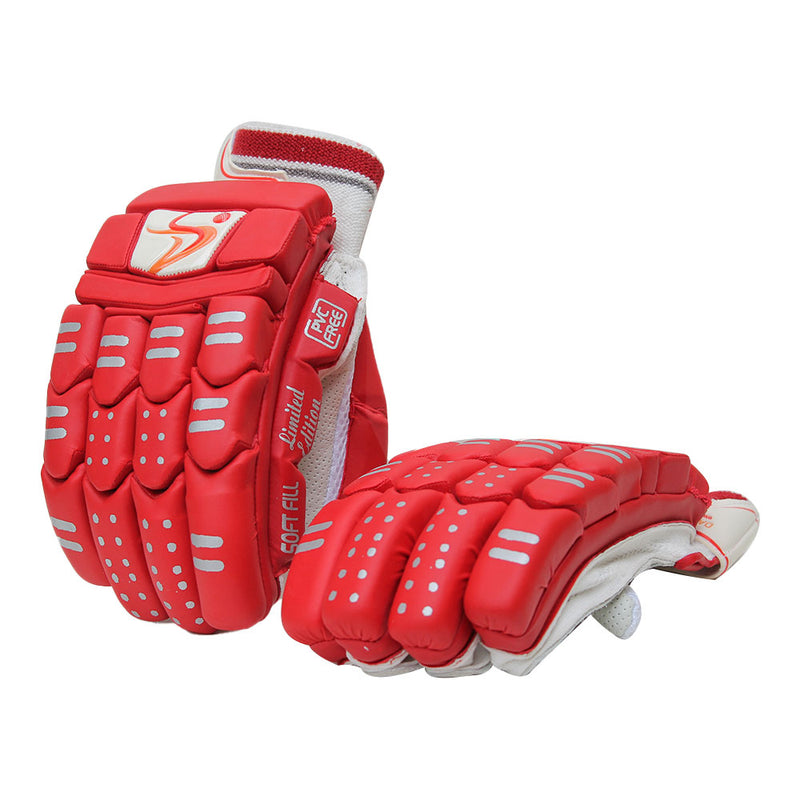 DS Red Cricket Pads & Gloves Set