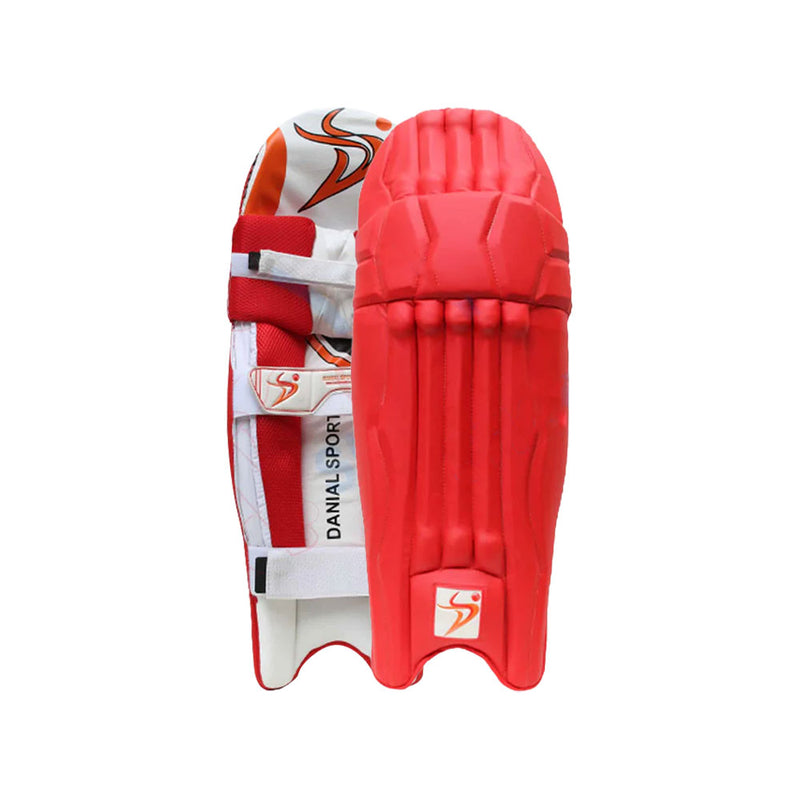 DS Red Cricket Pads & Gloves Set