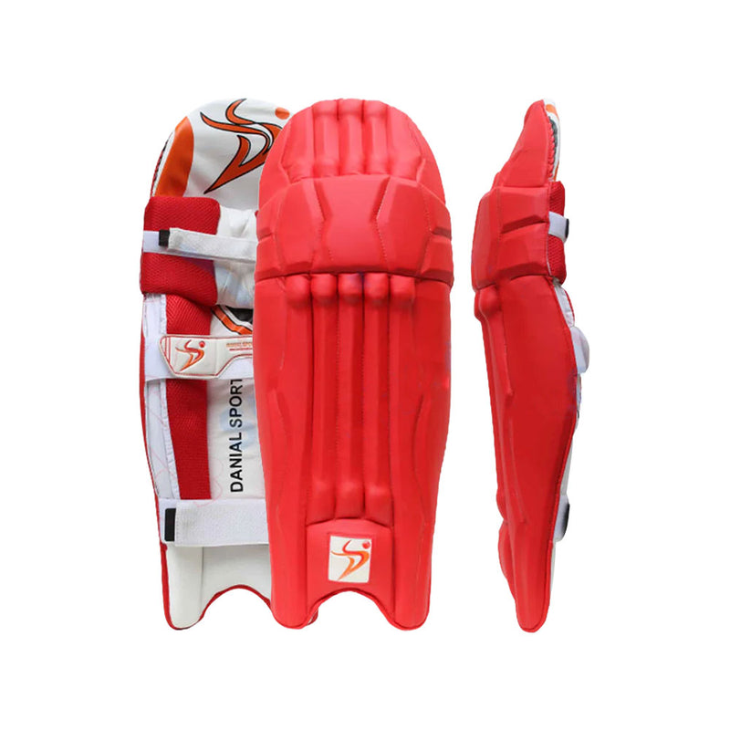 DS Red Cricket Pads & Gloves Set