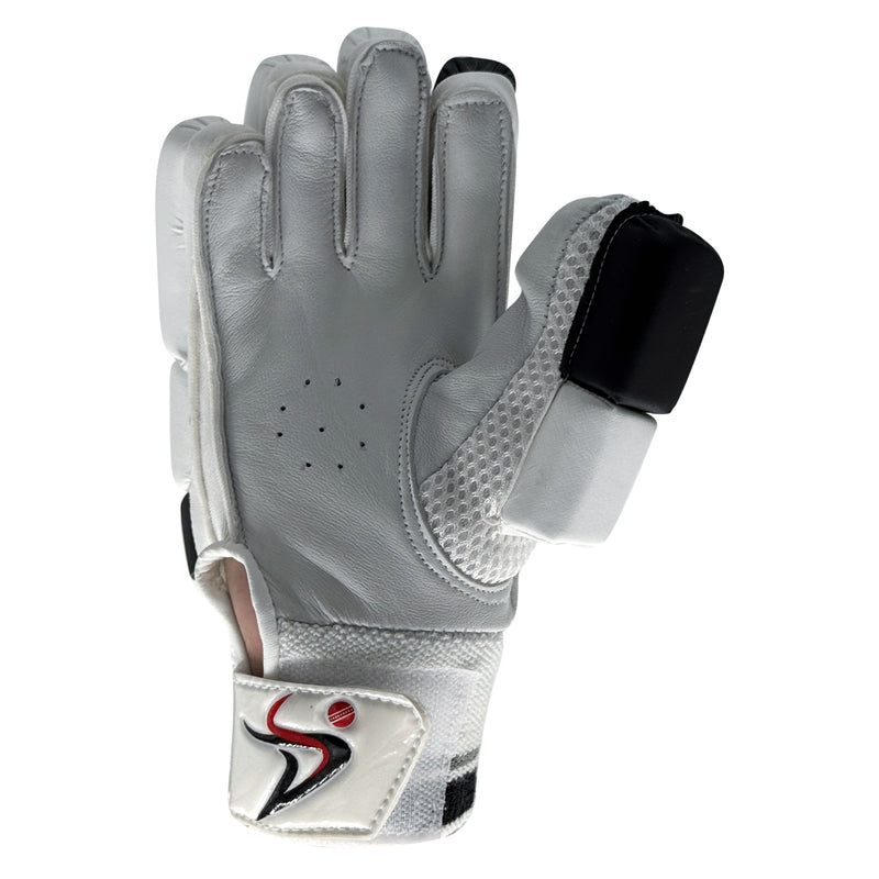 DS 1.3 Junior Batting Gloves White/Black