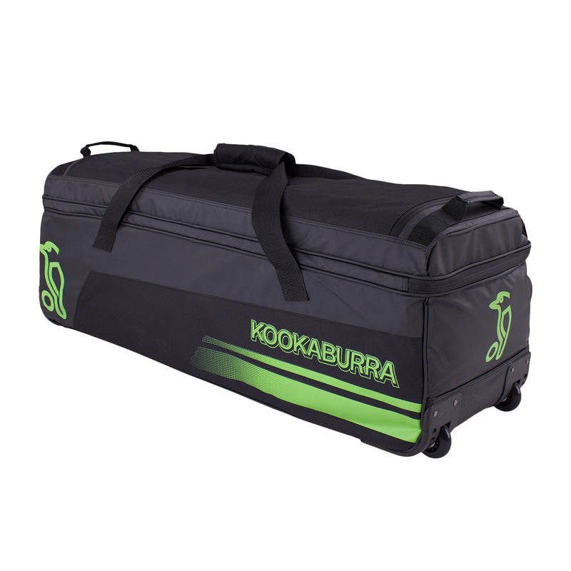 Kookaburra Pro Players Wheelie Bag Blk/Lime