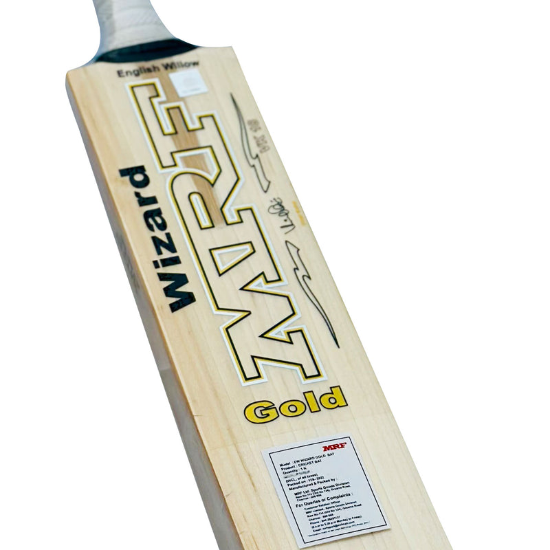 MRF Wizard Gold English Willow Cricket Bat