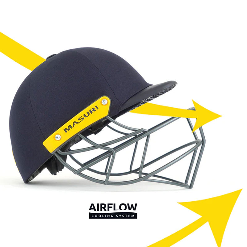 Masuri C LINE PLUS Steel Cricket Helmet Navy