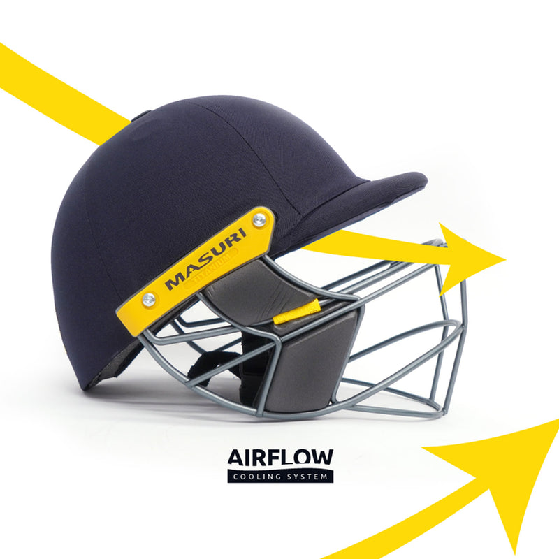 Masuri E Line Steel Cricket Helmet Navy