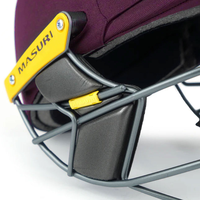 Masuri T Line Steel Cricket Helmet Maroon