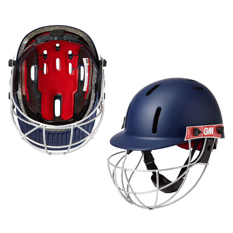 Gunn & Moore Purist Geo II Navy Cricket Helmet