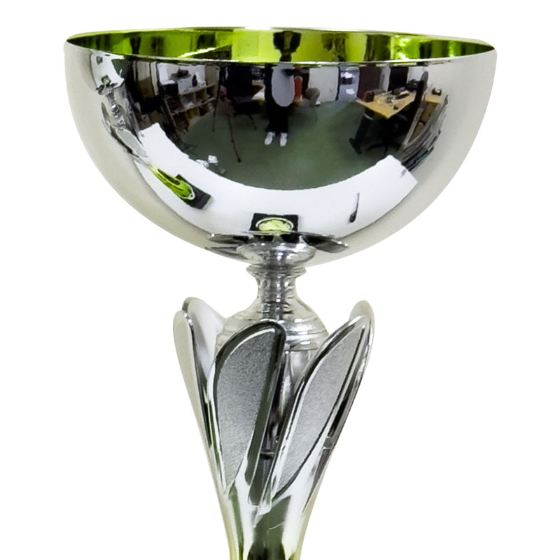 Rio Vista Silver & Green Metal Bowl Trophy Cup