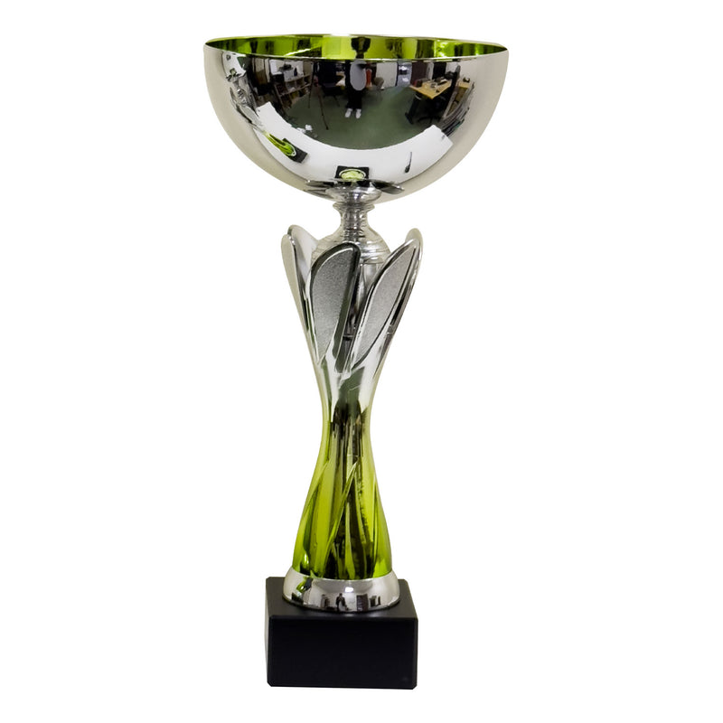 Rio Vista Silver & Green Metal Bowl Trophy Cup