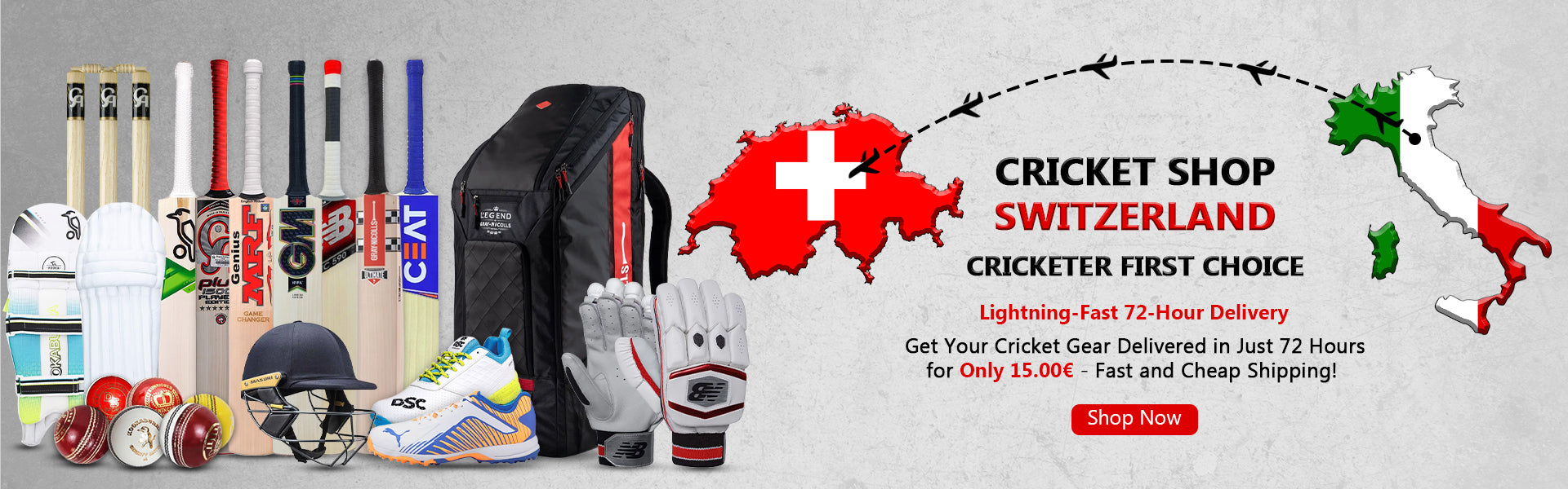 Cricket Shop Switzerland | Cricketer first Choice