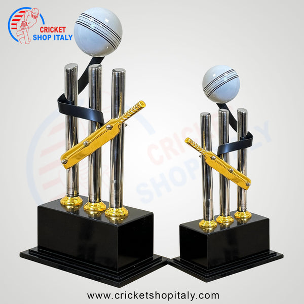 Cricket Bat Ball & Stump Trophy