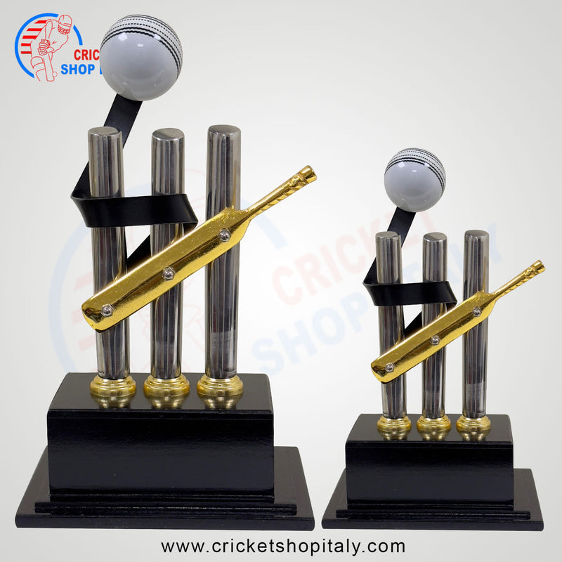 Cricket Bat Ball & Stump Trophy