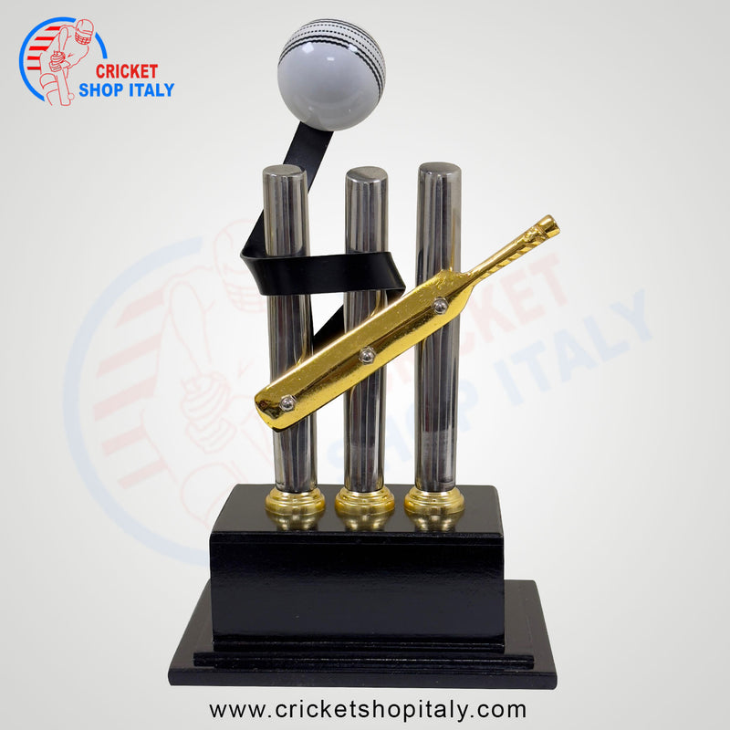 Cricket Bat Ball & Stump Trophy