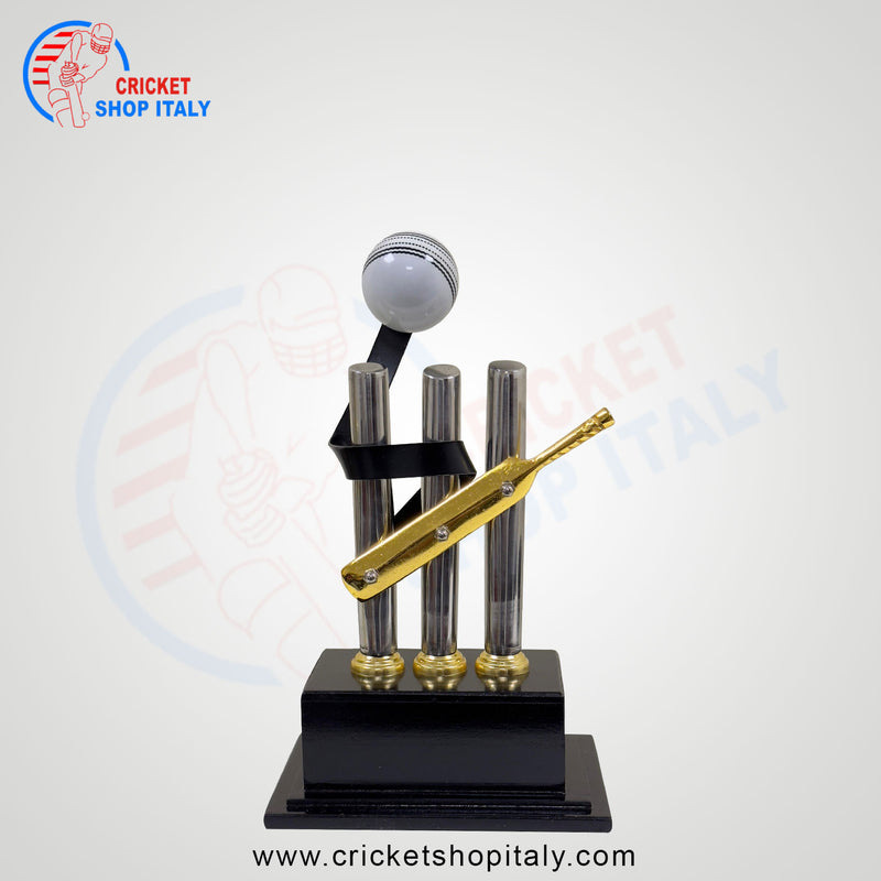 Cricket Bat Ball & Stump Trophy