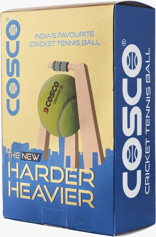 Cosco Cricket Heavy tennis Ball (6 Balls Pack )