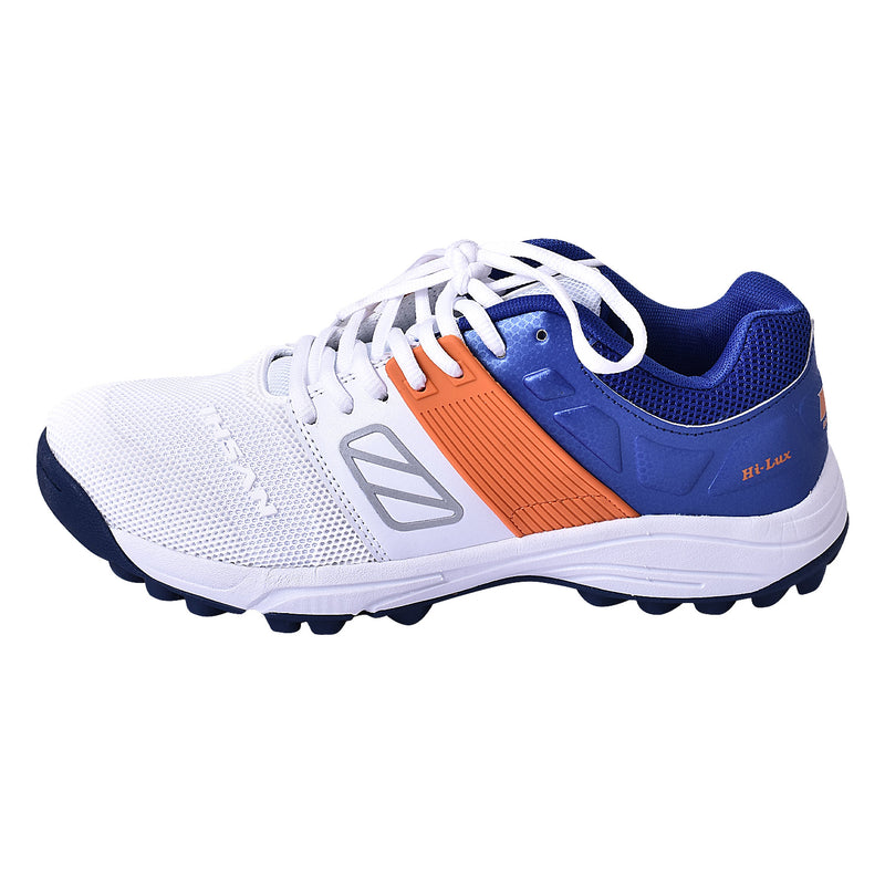 Ihsan Hi Lux Cricket Shoes  Blue/Orange