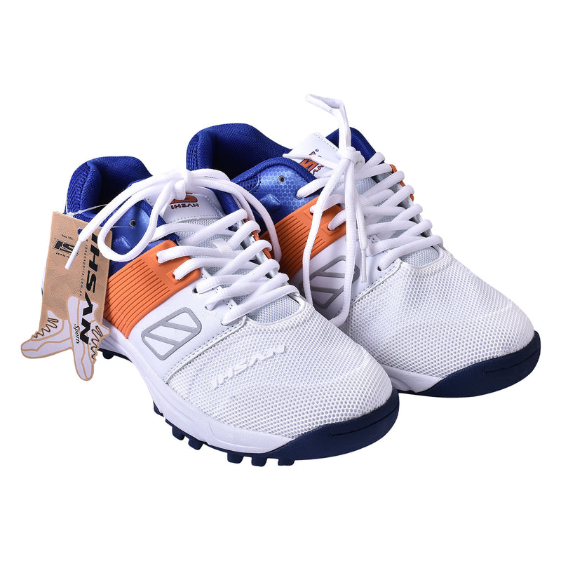 Ihsan Hi Lux Cricket Shoes  Blue/Orange